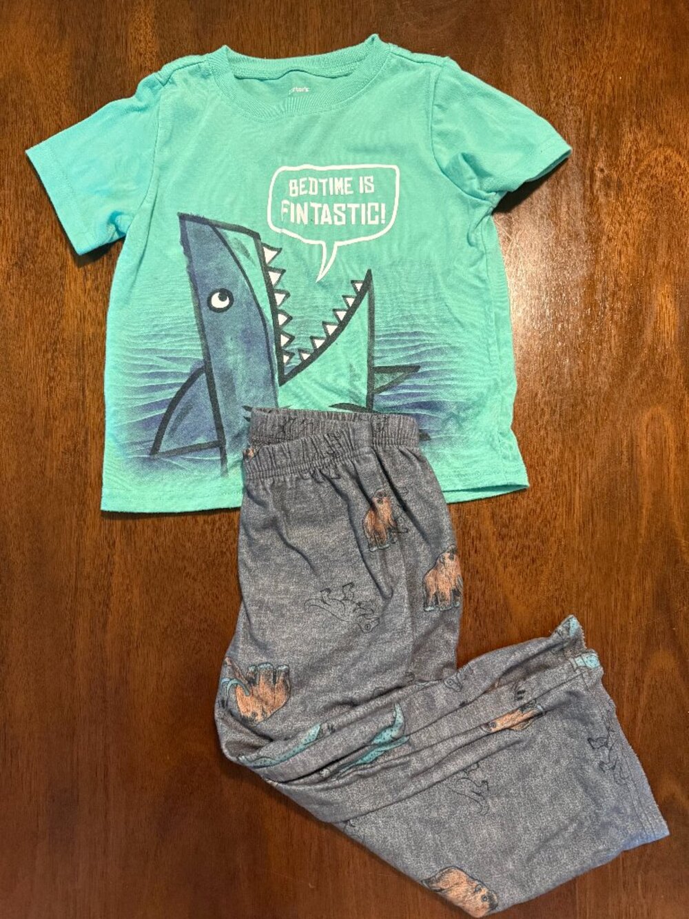 4T Boys Shark Pajamas